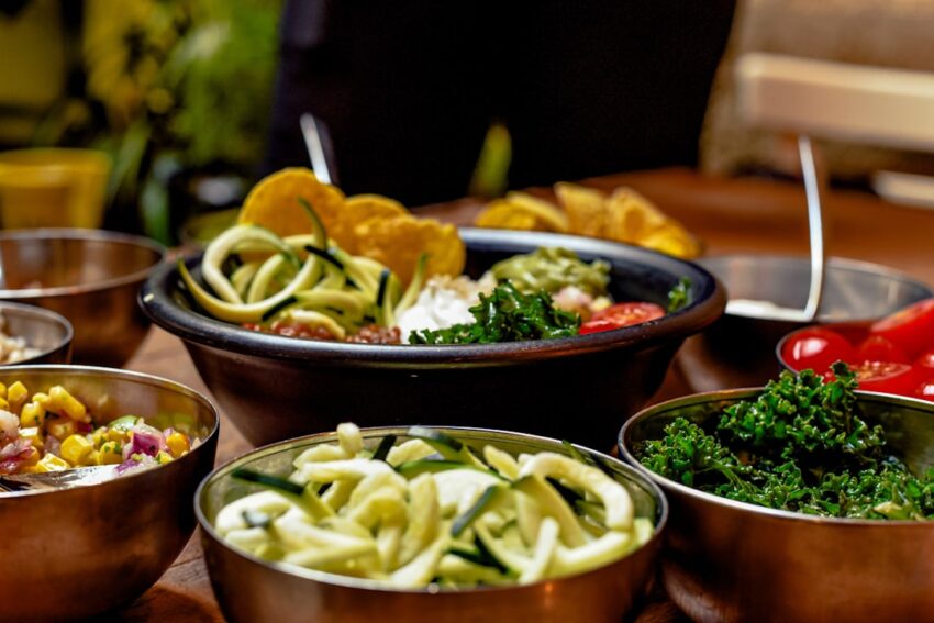 Photo vegetarian meals
